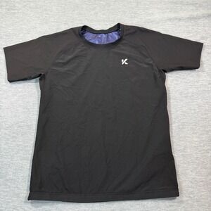 Kewlioo Shirt Men 2XL Black Compression Sauna Sweat Slimming Workout Tee